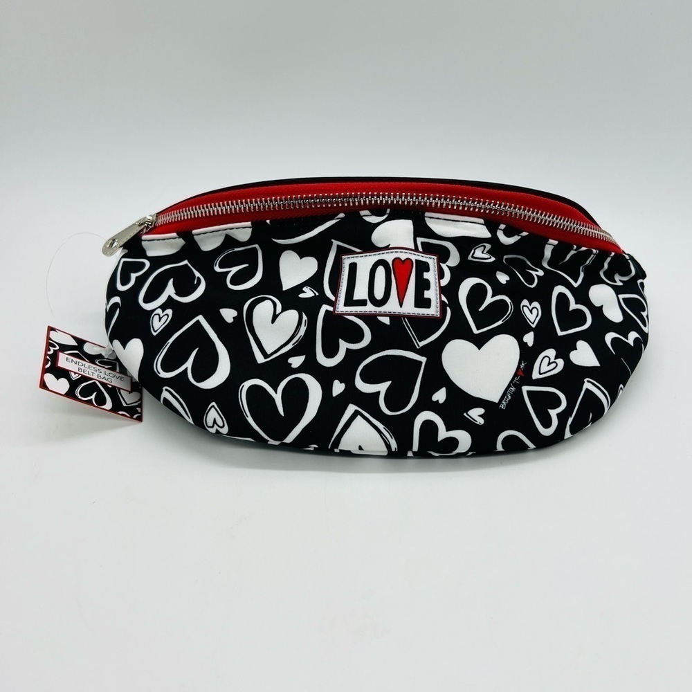 BRIGHTON ENDLESSLY LOVE BELT BAG/FANNY PACK WITH HEART PATTERN NWT
